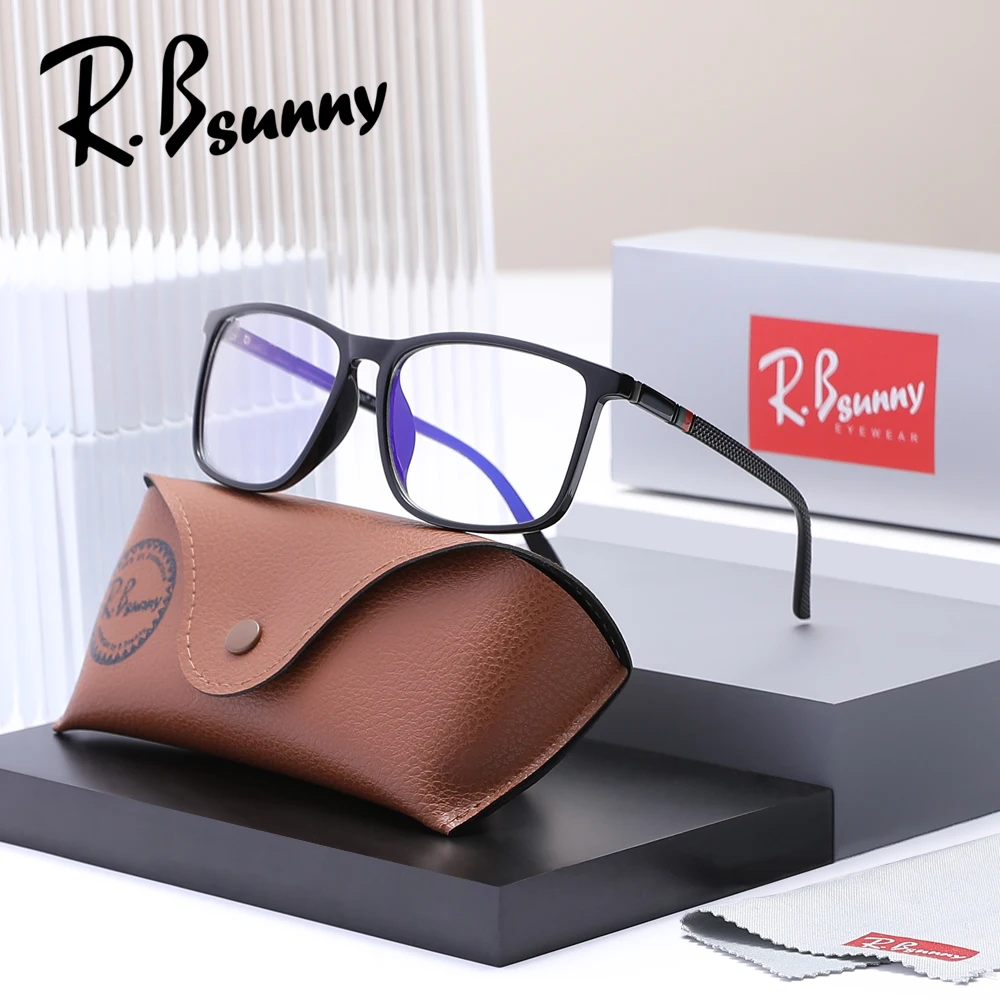 Rectangle Blue Light Blocking Computer Glasses Frame No Degree Anti-Blue Ray Eyewear Blocking Glasses for Woman Men