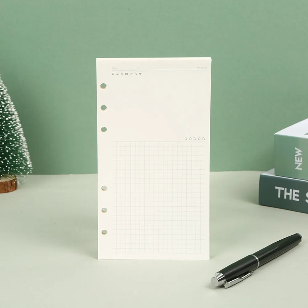 45Sheet Loose-Leaf Notebook Refill Paper Line Grid Refill Spiral Binder A5 A6 A7 Inner Refill Paper Separator Page Paper