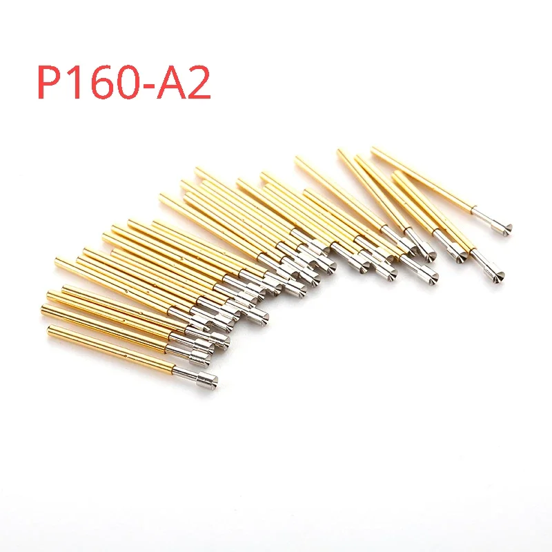 

100 Pcs/Pack P160-A2 Cup-shaped Head Spring Test Probe Needle Tube Outer Diameter 1.36mm Total Length 24.5mm PCB Pogo Pin