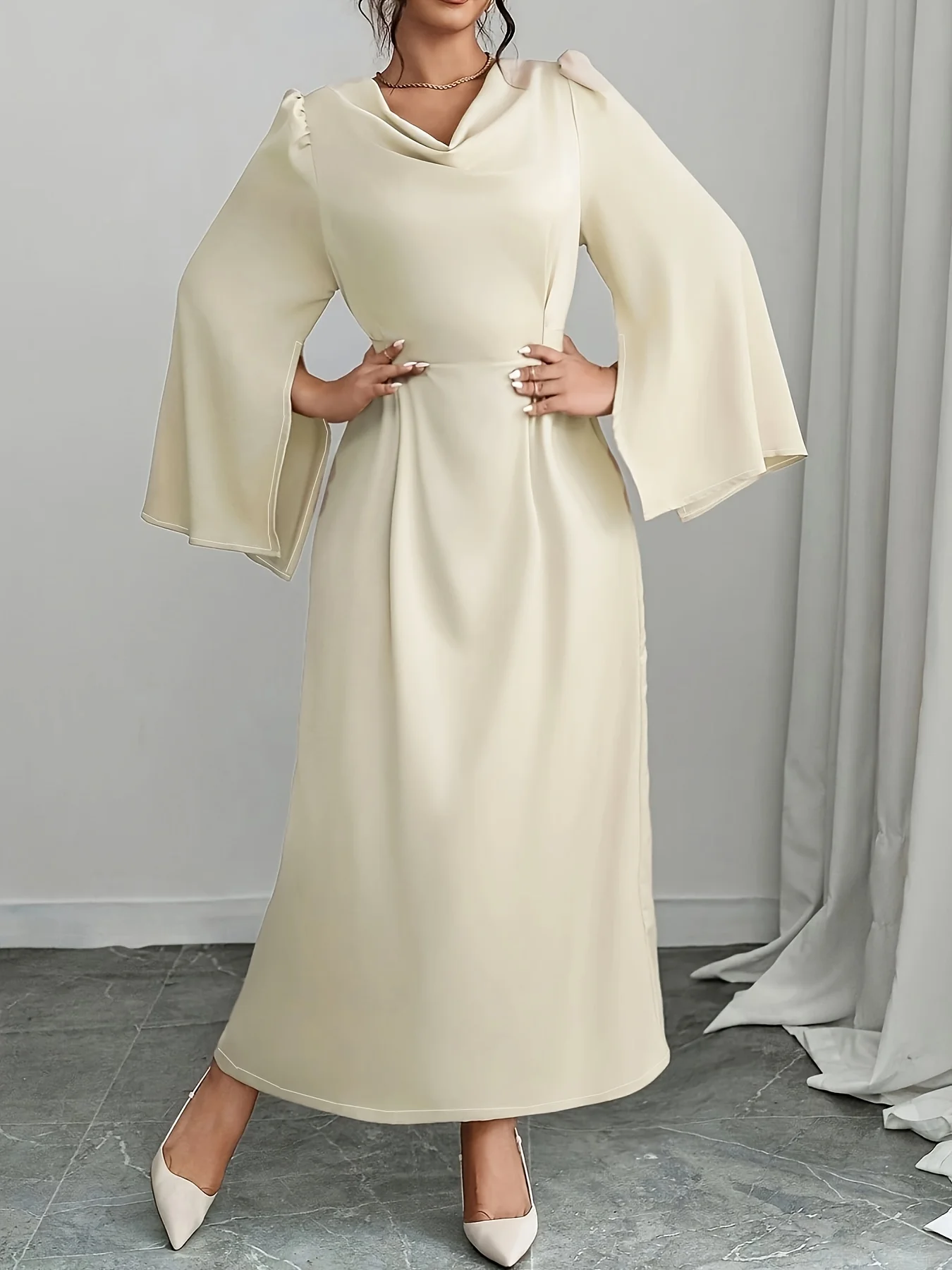 

Women's Oversized Woven Dress Casual Bohemian Maxi Summer A-Line Long Full Length Clothing