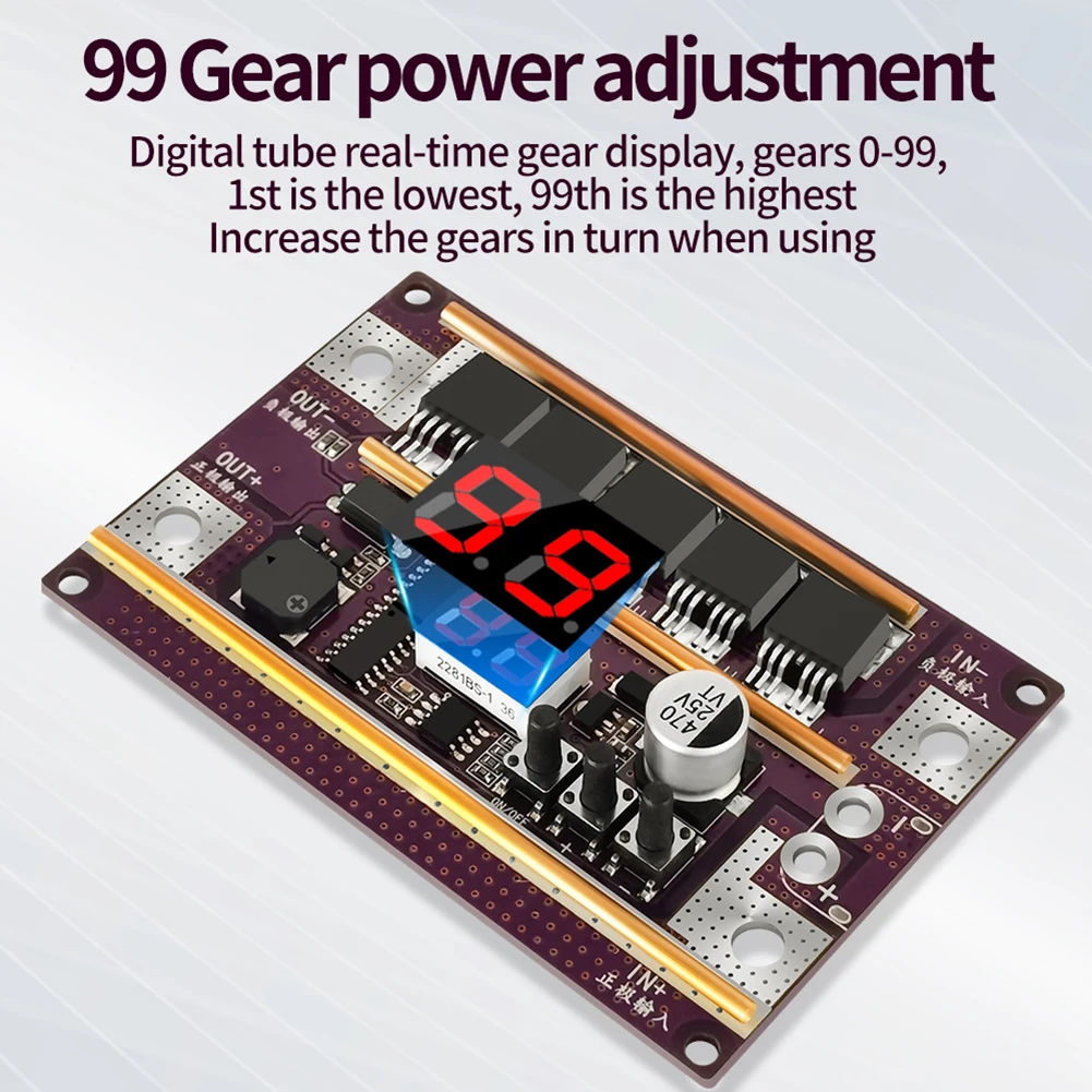 Imagem -02 - Mini Soldador Ponto para 18650 Bateria de Lítio Controle Kit Board Ajustável Digital Máquina de Solda Folha de Níquel 99 Engrenagens