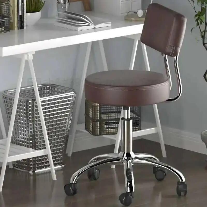Sillas de barbero giratorias con ruedas, sillas portátiles para peluquería, equipo de estética, Silla Estetica, equipo de barbero MQ50BC