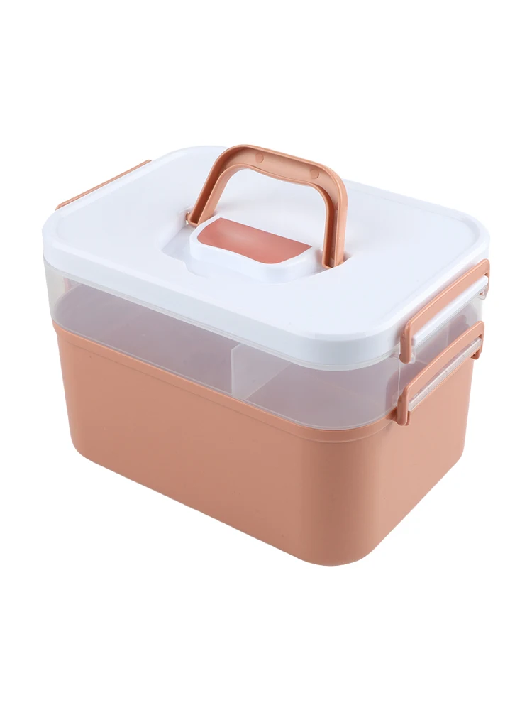 26*20*18 سنتيمتر مسمار الفن صندوق تخزين أداة متعددة الوظائف صندوق تخزين سعة كبيرة المنظم أنيقة مساحة العمل إضافة