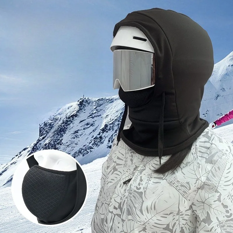 

Autumn/Winter Unisex 2-in-1 Headgear – Cycling/Skiing/Equestrian, Cold-Resistant, Warm, Face Covering