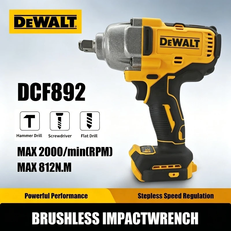 llave-electrica-dewalt-dcf892-sin-escobillas-1-2-pulgada-alto-torque-3-velocidades-destornillador-de-impacto-herramientas-electricas-para-reparacion-de-automoviles-para-bateria-dewalt