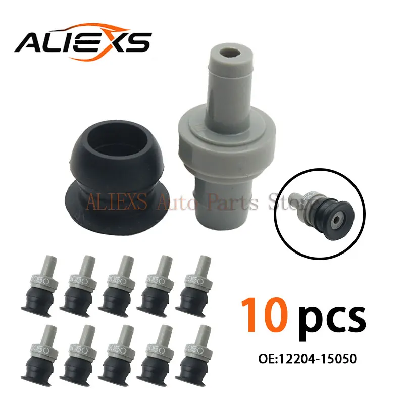 10X 12204-15050 11810-6P000 Anillo de Válvula PCV para Chevrolet Tracker Geo Prizm Suzuki Aerio Esteem Vitara Sidekick Toyota Corolla