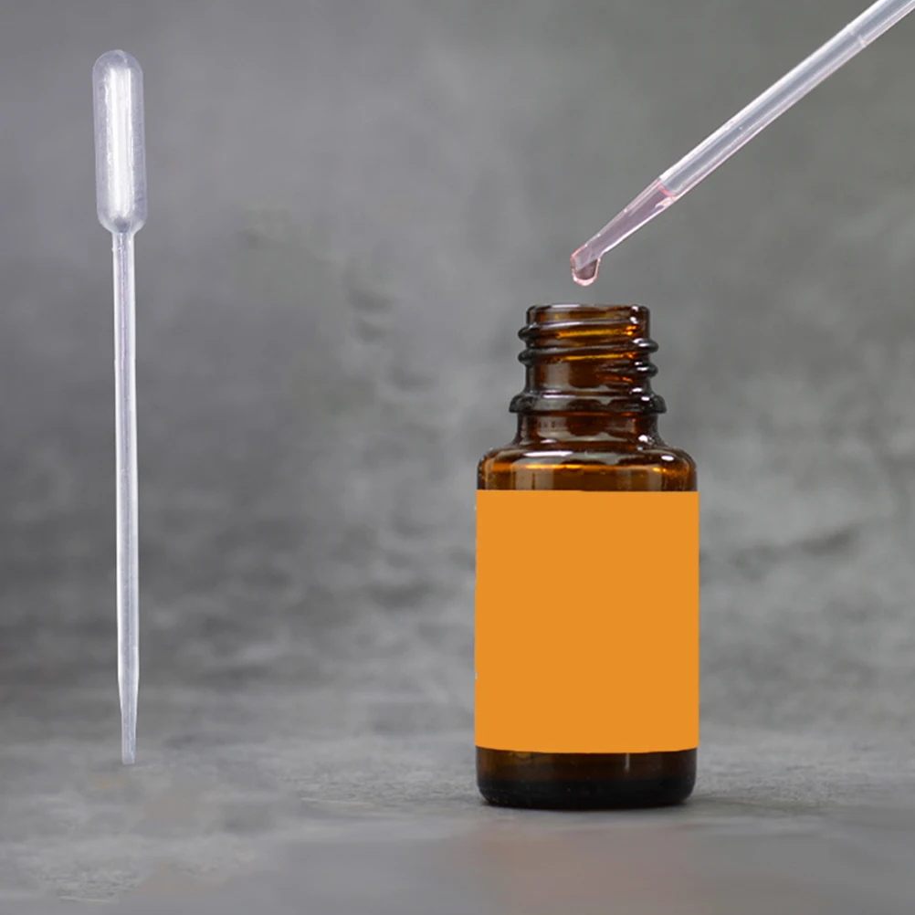 

300 Pcs Disposable Dropper Droppers Transfer Pipette Serological Micropipette 3ml Straw