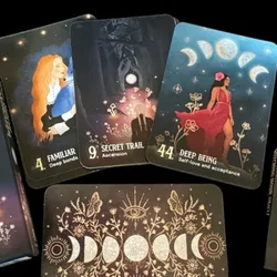 Tarjetas de oráculo de hora de bruja Despierta su magia interior Tarjetas de 44 piezas 10,4 * 7,3 cm