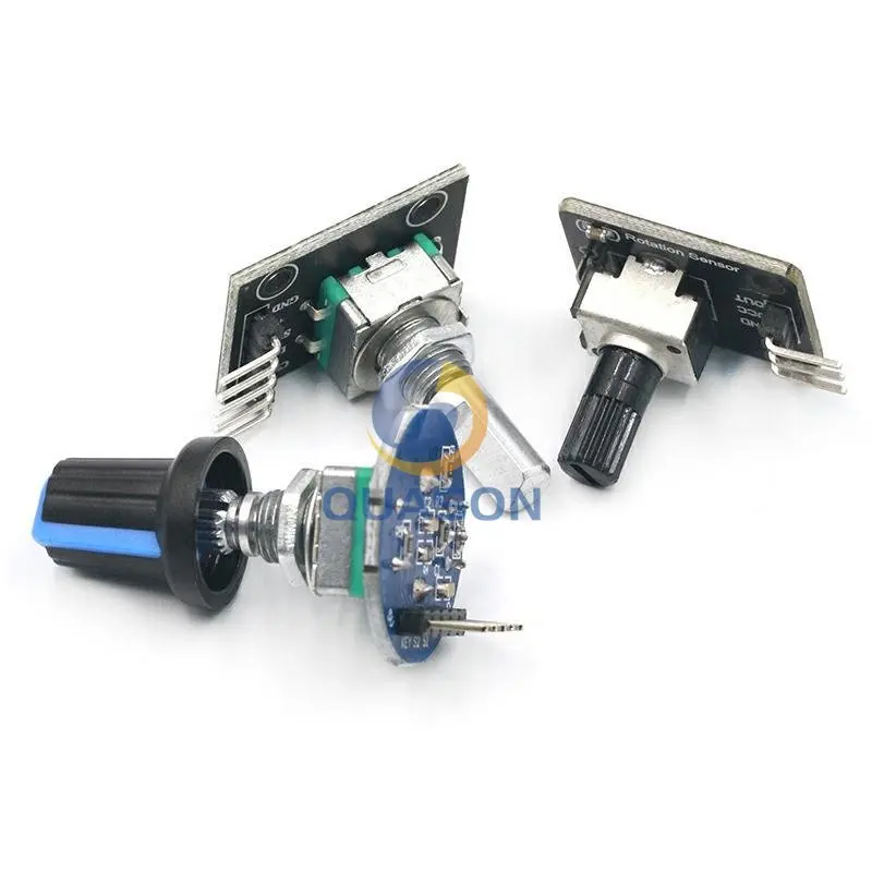 360 Degrees Rotary Encoder Module For Arduino Brick Sensor Switch Development Board KY-040 With Pins