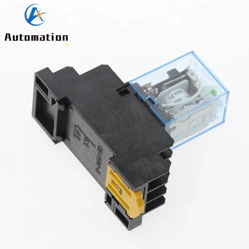 1 zestaw MY3 HH53P MY3NJ Micro Mini Coil Power Relay 11pin 3NO 3NC LED Lamp 5A AC 110V 220V z gniazdem 12V 24V — zdjęcie 6