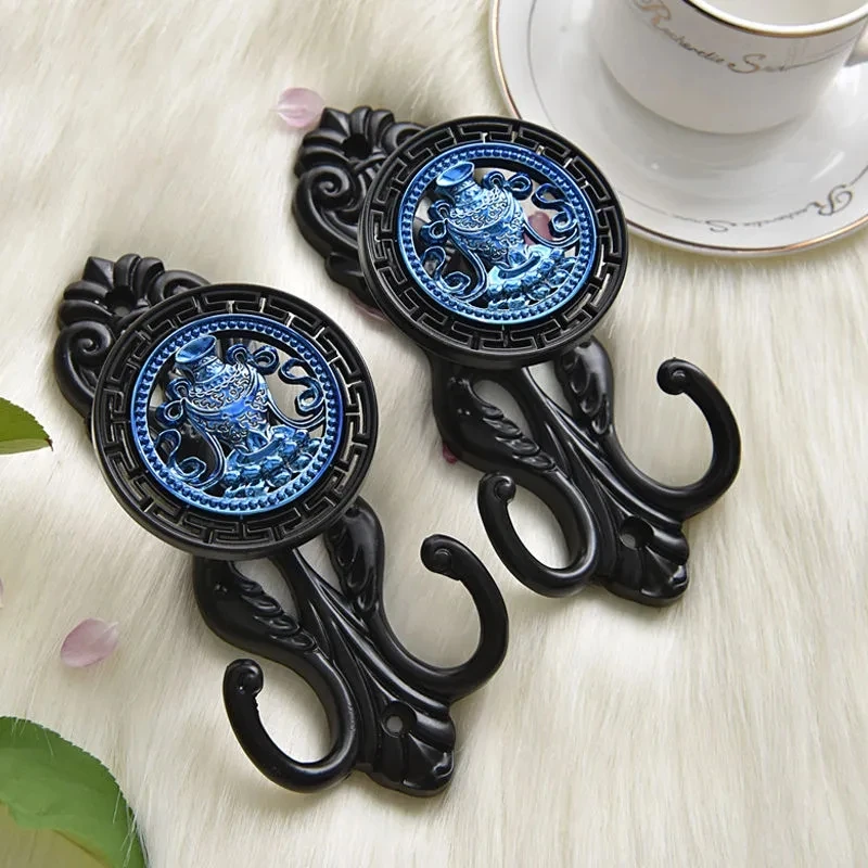 2Pcs/Set  Aluminum alloy Curtain Hooks Holder Hanger Display Rack Wall Hook Curtain Decorate Accessories