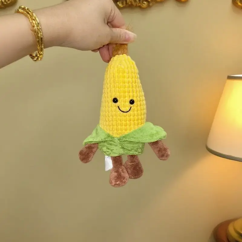 15 * 8 cm giocattoli di mais peluche Kawaii frutta gialla peluche ripiene giocattoli di cartone animato per ragazzi ragazze regali di compleanno di Natale