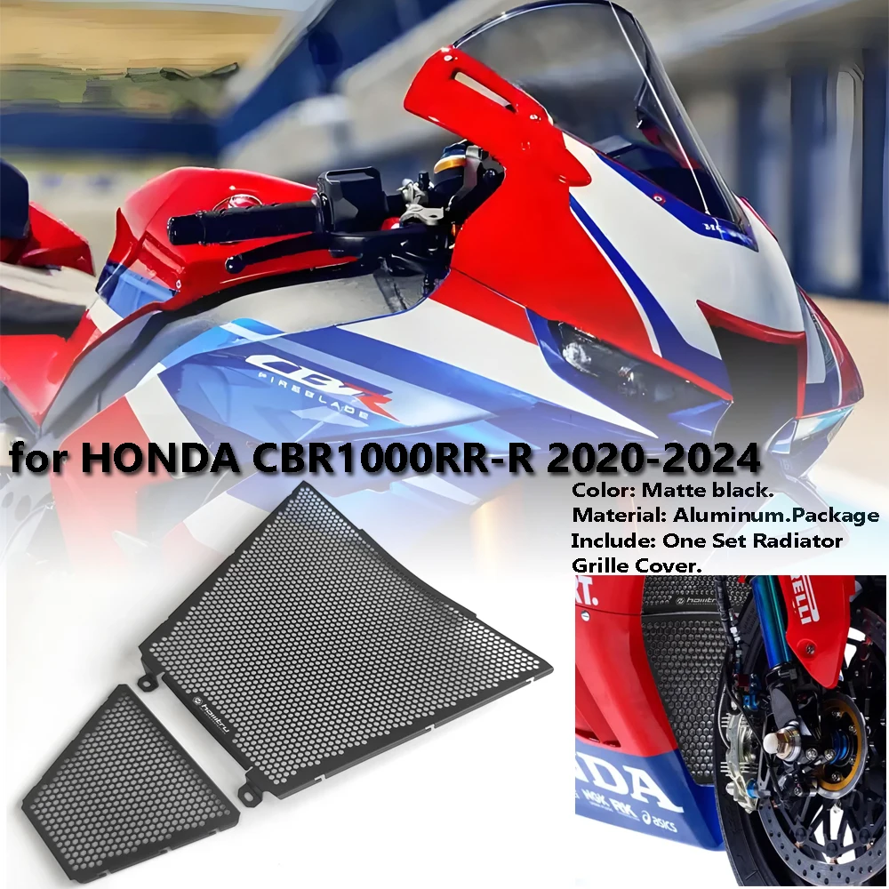 

Мотоциклетная сотовая решетка радиатора, защитное устройство, подходит для моделей Honda CBR1000RR-R 2020-2024 гг.