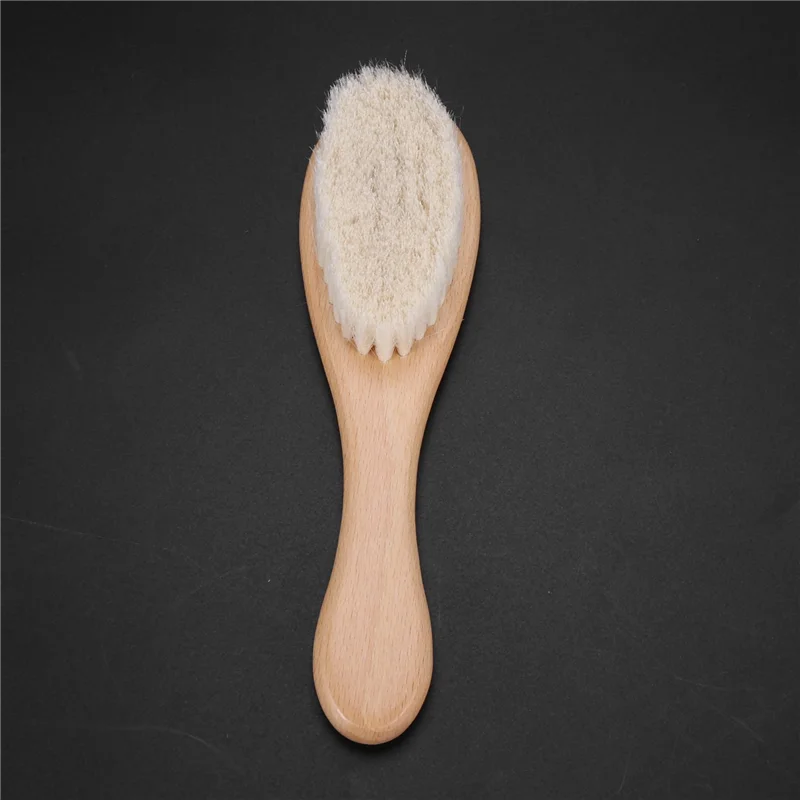 A005-3X مقبض خشبي تصفيف الشعر فرشاة الألياف الناعمة الحلاق الرقبة منفضة تنظيف إزالة فرشاة أدوات تصفيف الشعر