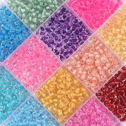 160/800pcs 4mm Light Color Seed Beads Glass Seed Beads Transparent Glass Beads For Jewelry Making DIY Necklaces Bracelets Crafts