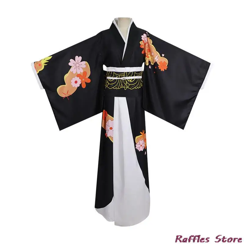 Kibutsuji Muzan Anime Cosplay Costumes pour femmes, uniformes Kimono, vêtements et perruque, robes d'Halloween et de carnaval