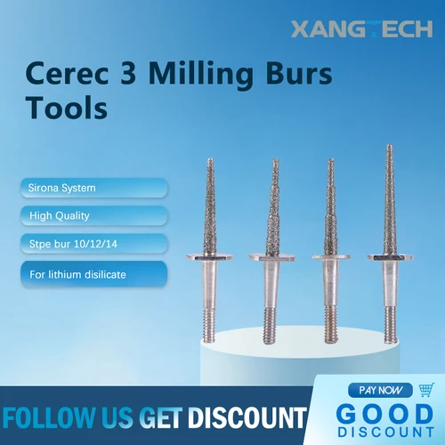 Herramientas de taladro dental Sirona InLab Cerec 3 Emax fresa paso fresa 12 cilindro fresa puntiaguda paso fresa 10