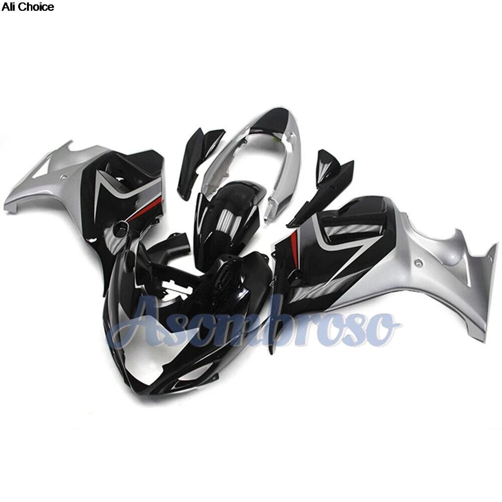 New Heavy Revamp Fairing kit For GSX650F 2008 2009 2010 2011 2012 GSX-650F 08 09 10 11 12  Silvery black bodywork set