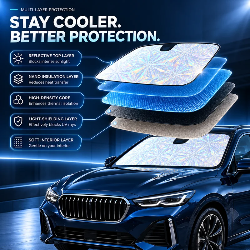 For Suzuki Fronx 2023–2026 2025 2024 Car Windshield Sunshade Foldable Front Window Sun Shade UV Protection Heat Insulation Cover