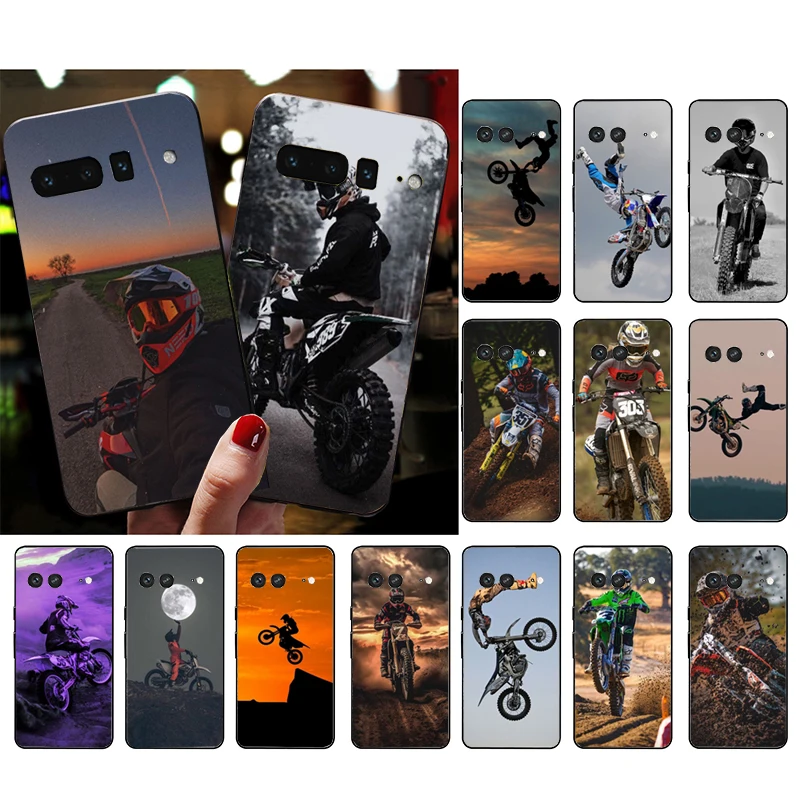 

Dirt bike sport Phone Case For Google Pixel 9 Pro XL 8 7 6 Pro Pixel 8A 7A 6A 4A 3A 3XL Pixel 8 7 6 5 4