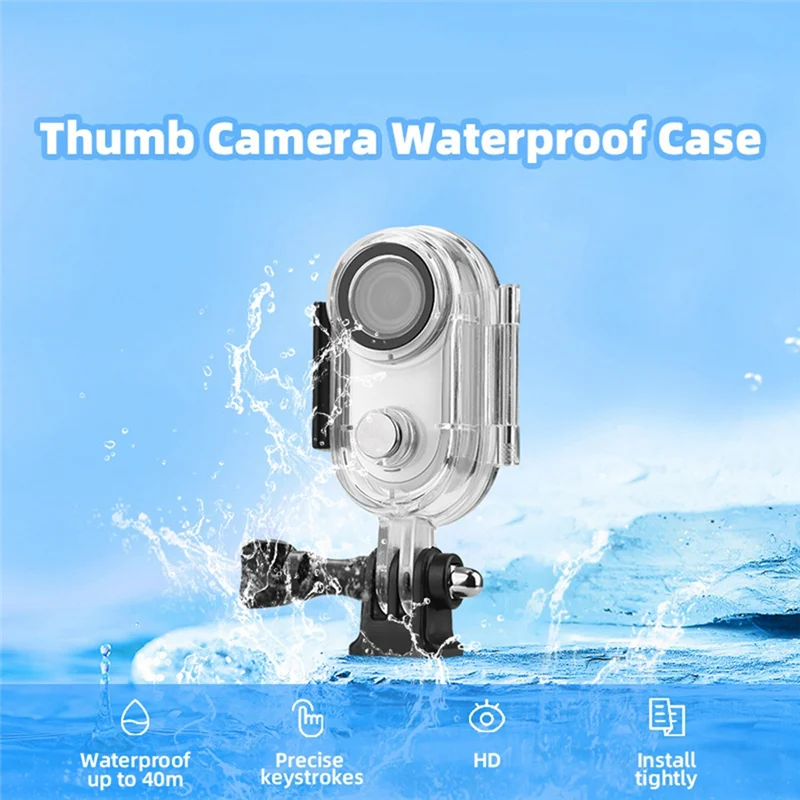 B92B-40M Waterproof Camera Protective Housing Case Underwater Diving Protective Shell For Insta 360 Go 3 GO3S Action Camera