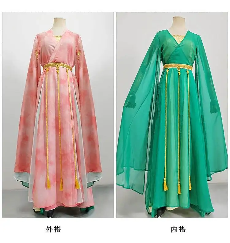 Hanfu Cosplay Costume The Characters Chang Yue And Ming Bai In The TV Series Improved Traditional Hanfu Large-sleeved Halloween view 6
