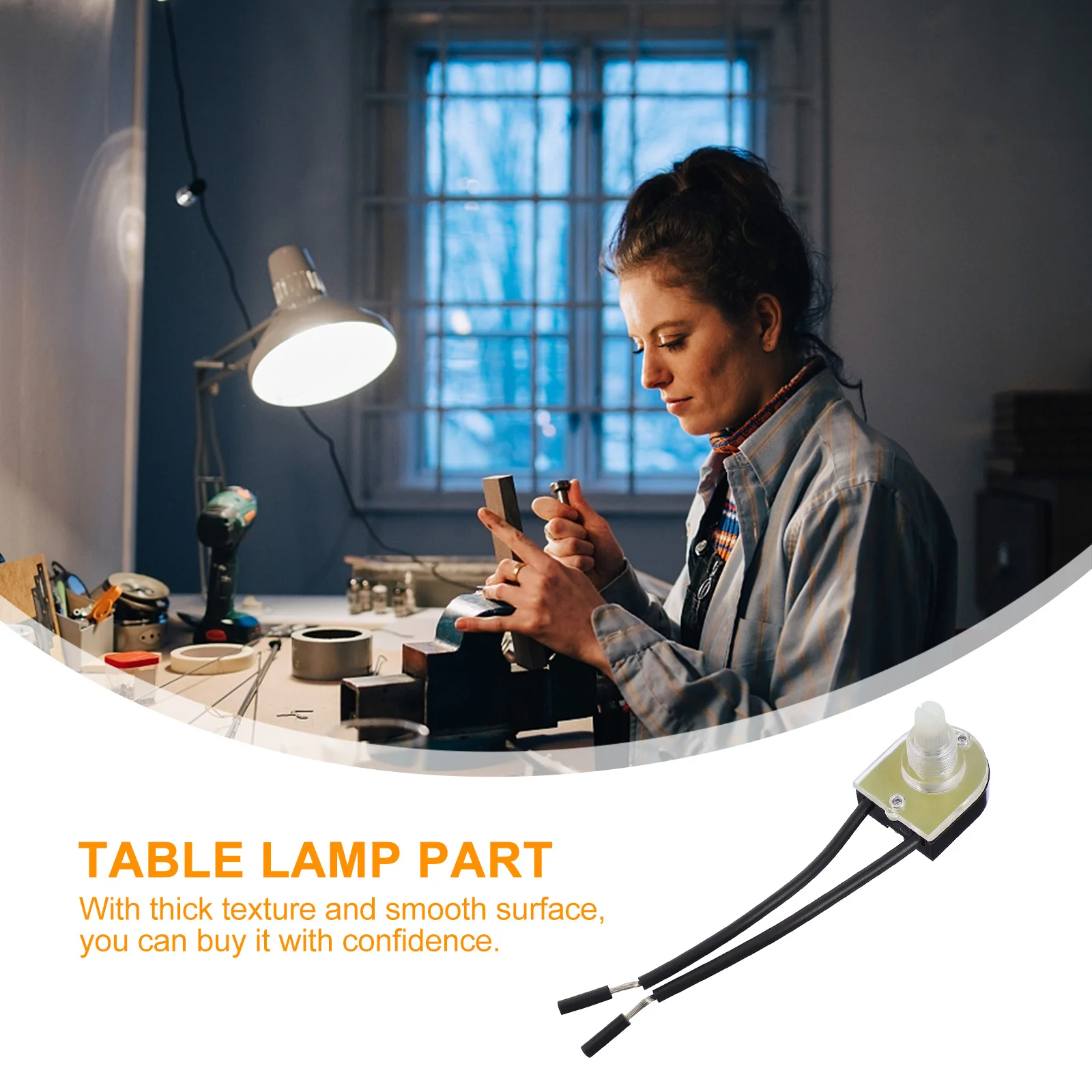 

4Pcs Sturdy Trustworthy Lamp Knob Switches Easy Install Disassemble Wall Light Dimmer Silver Lanterns Device Light Dimmer Knob