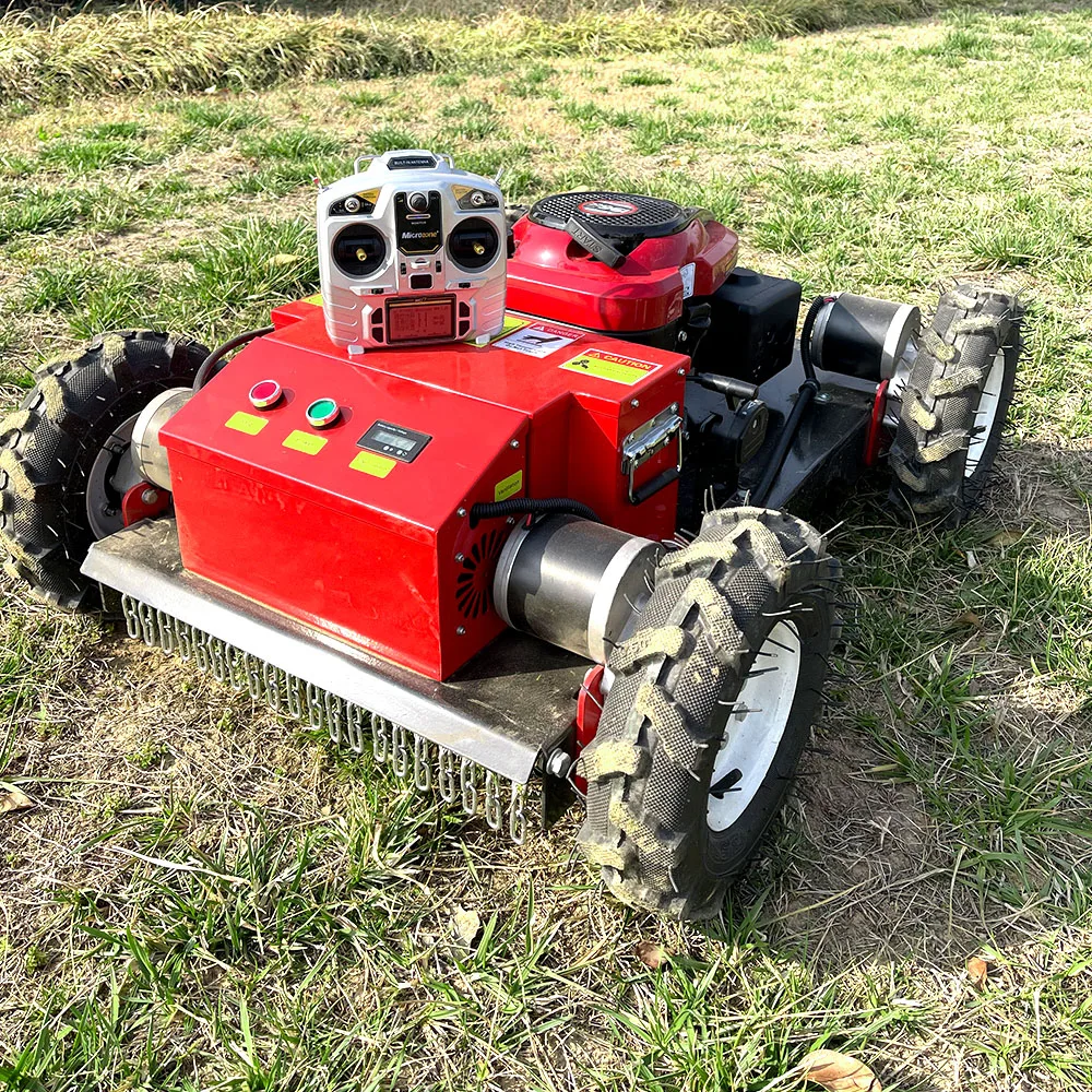 

Customizable Robot lawn mower self propelled remote control walking tractor garden grass cutting machine