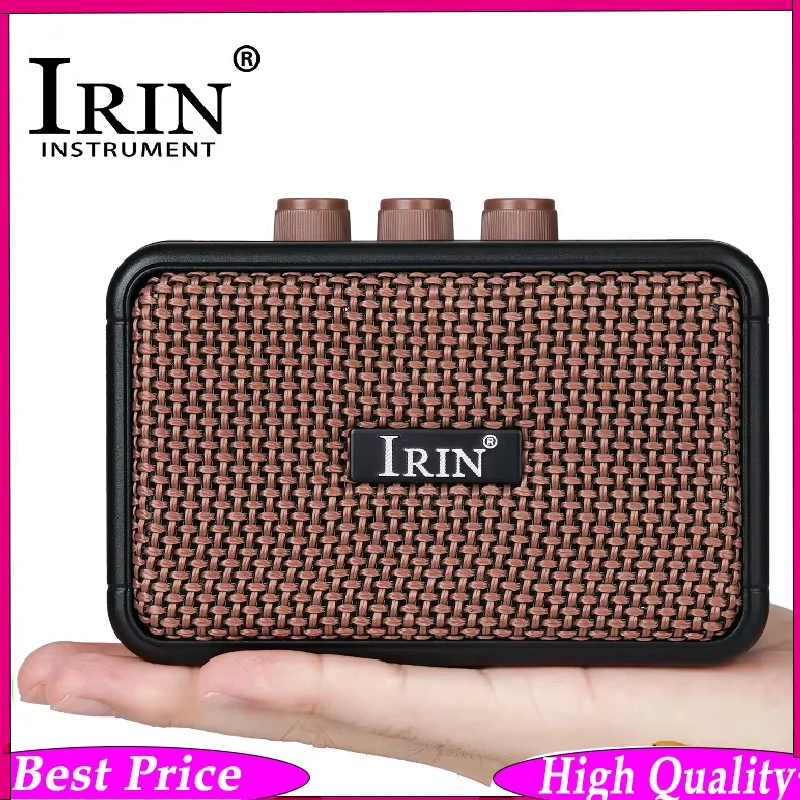 

IRIN AG-01 5W Guitar Amp｜Clean/Overdrive Dual Channel｜BT Streaming & Headphone Out⚡ Desktop Studio Monitor