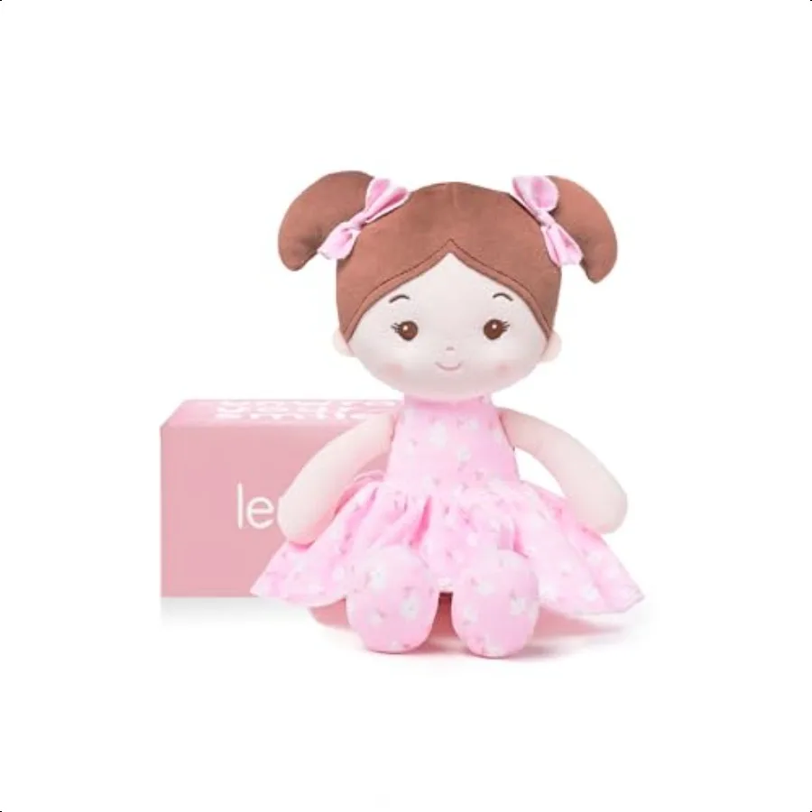 

Soft Baby Doll Toys 12'' My First Baby Rag Doll for 1 YearOld Girl Birthday Gift Christmas Plush Toys Gift for Toddler Infants