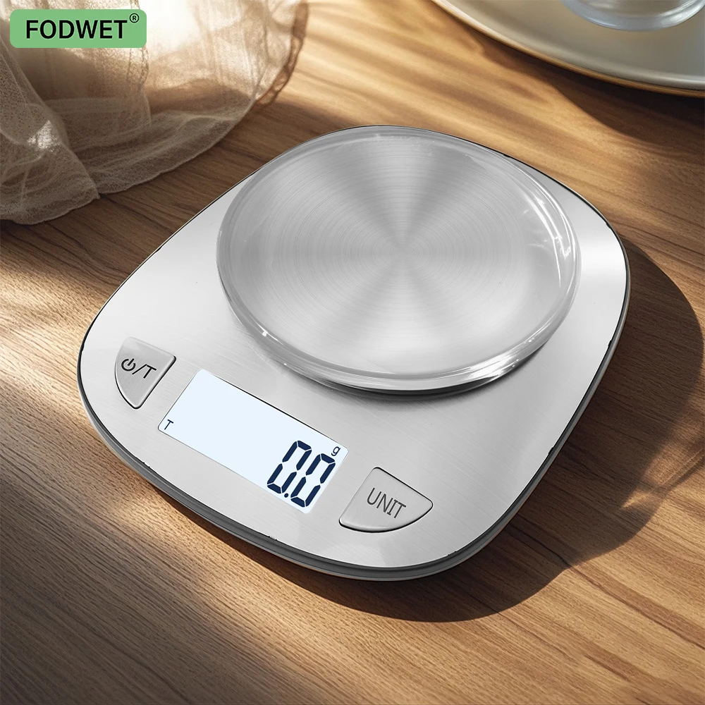 This household kitchen digital scale features a unique appearance and is suitable for weighing kitchen cooking ingredients, baki
