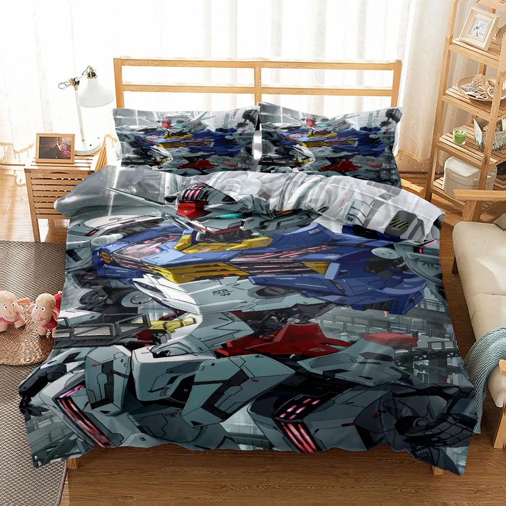 Gun dam TV Duvet Cover Set King Queen Double Full Twin Single Size Bed Linen Set