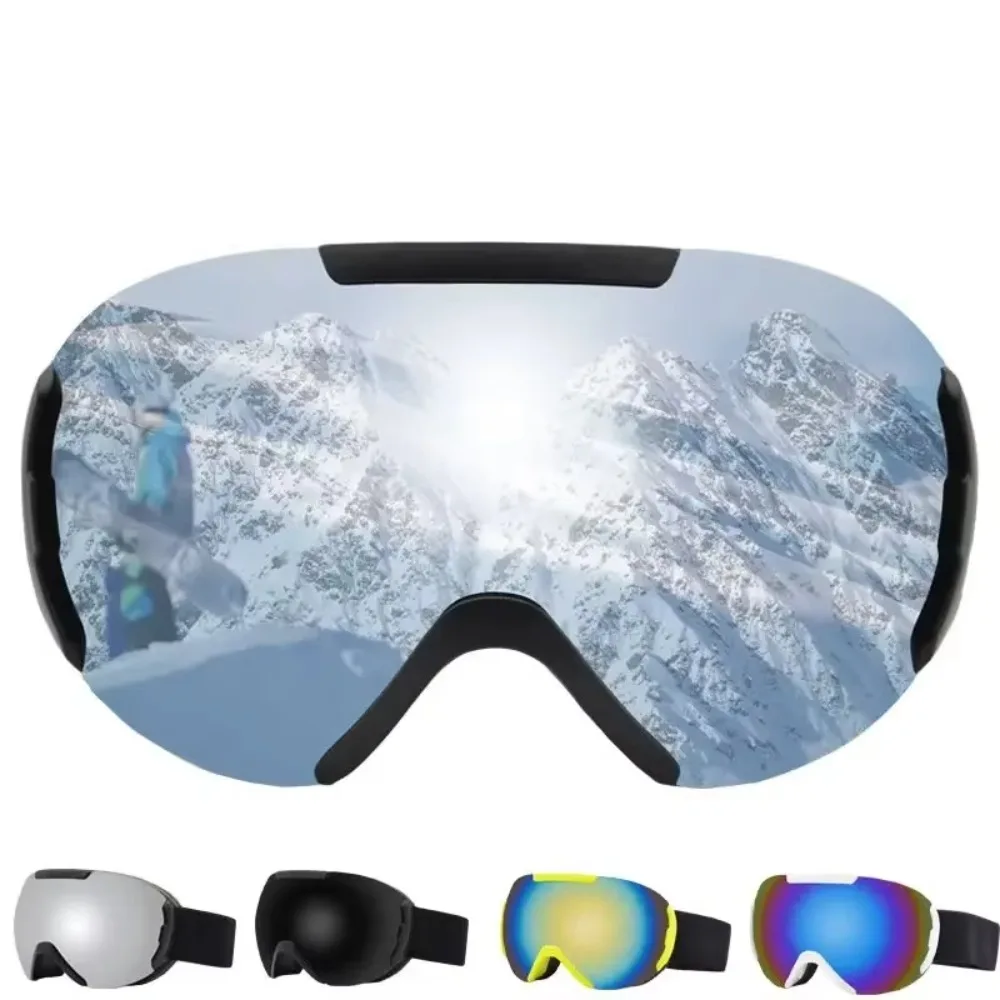 HOT  Ski Glasses Large Spherical Double Layer Anti Fog Snow Goggles Snow Goggles Mountaineering Goggles Ski Supplies