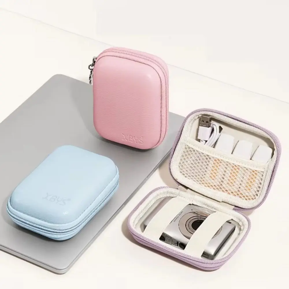 

PU Leather Digital Camera Case Shockproof Hard Shell Cameras Storage Holder Waterproof Zipper Pouch Camera Carrying Bag SD Card