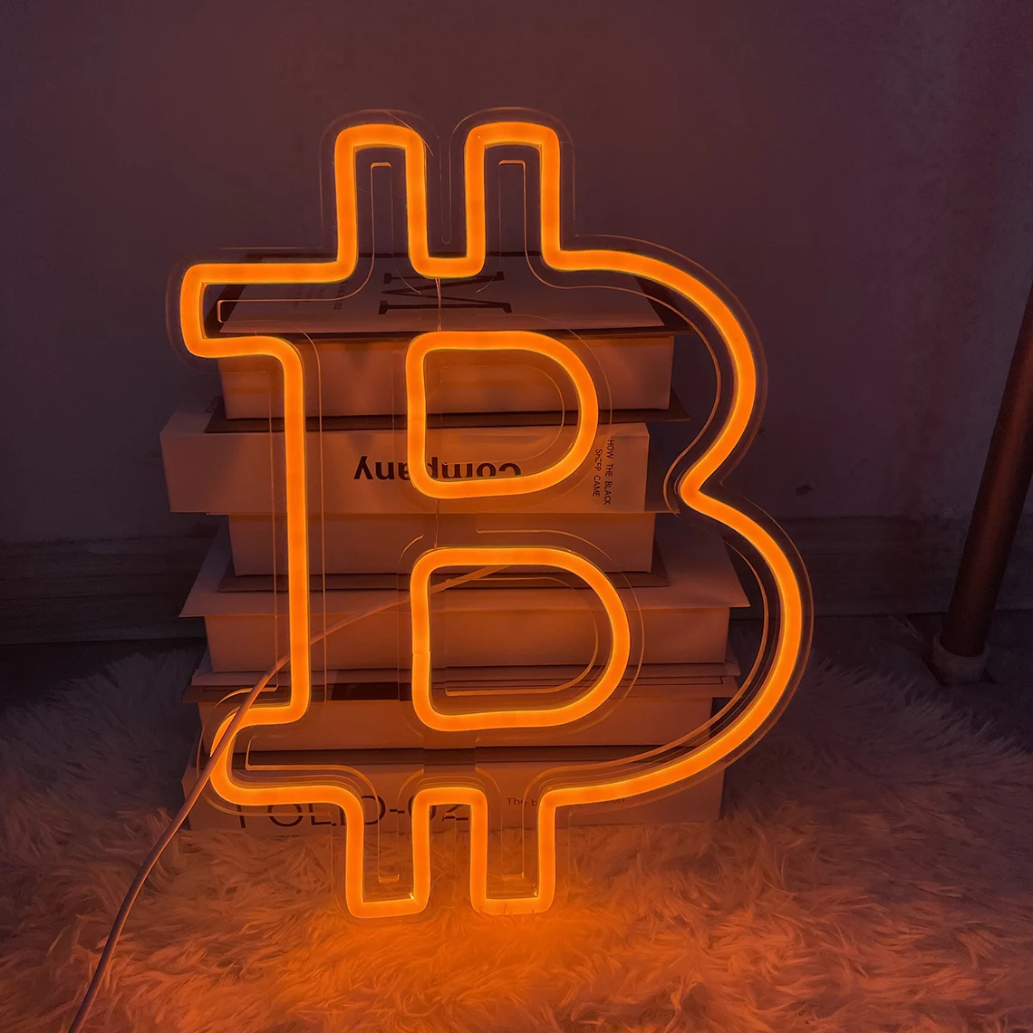 Bitcoin Neon Sign Custom Led Neon Neon for Home Bar Shop Wall Decor Bitcoin Art Signs Trader Wall Decor Man Cave Bar Sign