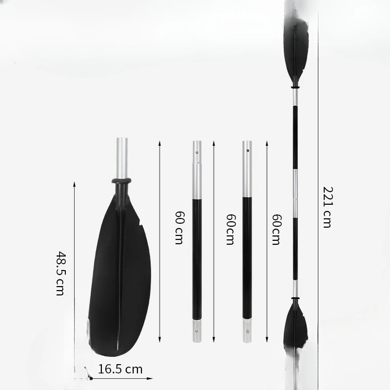 

Four-section double-headed paddle, aluminum alloy paddle canoe paddle kayak 4-section combination paddle