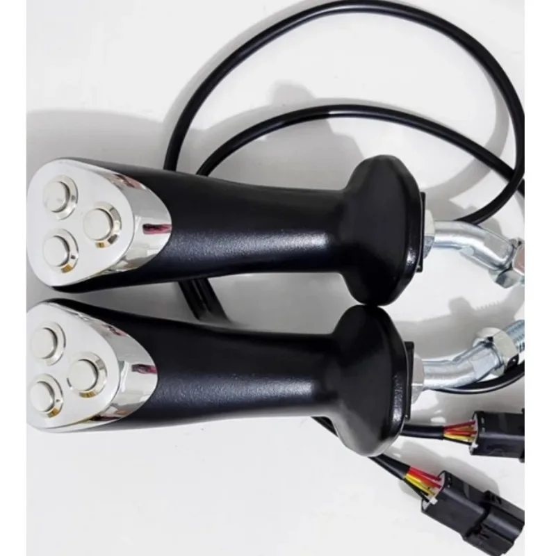 Excavator Electromagnetic Suction Cup Wood Clamp Hydraulic Shear Grabber Three-button Electronic Control Joystick Handle Glue go