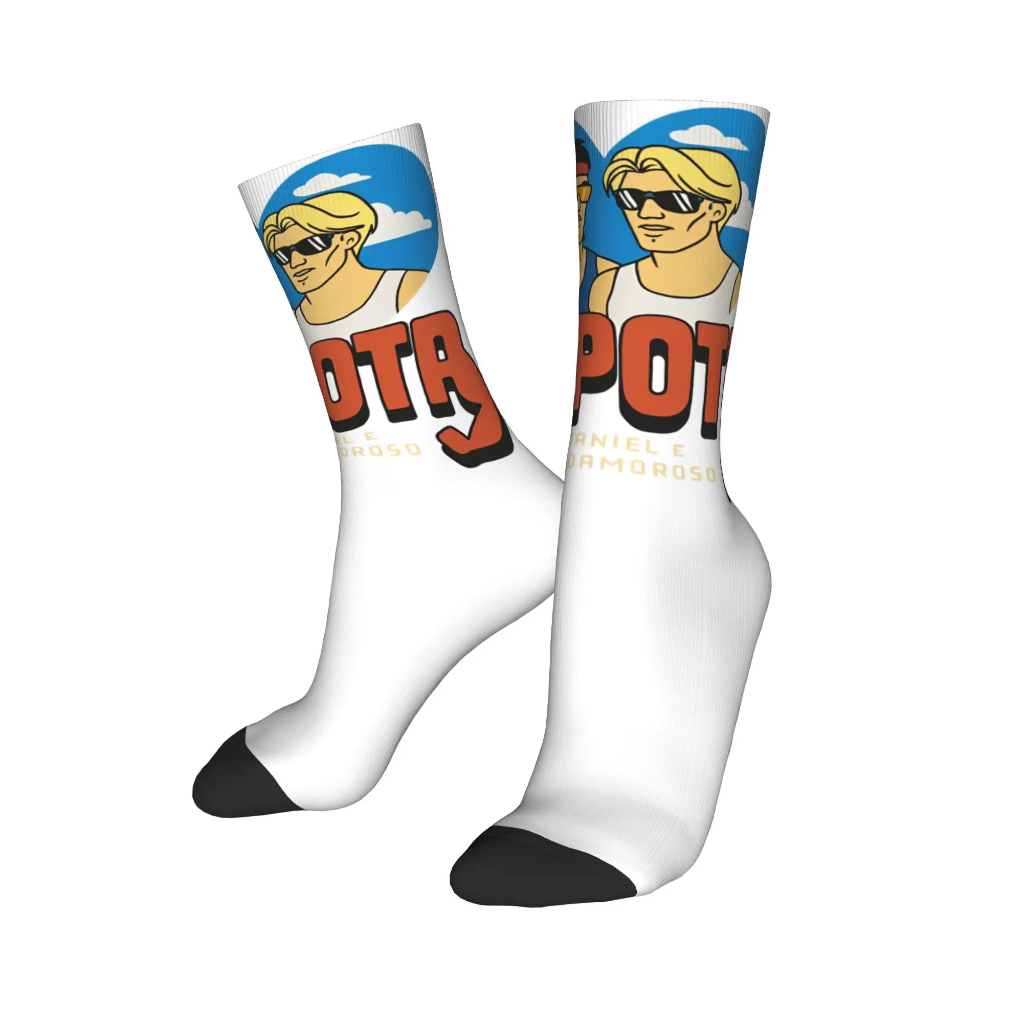 CA7RIEL and Paco Amorosos Socks Autumn Papota Tour Stockings Retro High Quality Socks Design Running Sports Anti Slip Socks