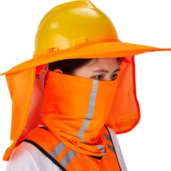 Summer Hard Hat Neck Shield Sun Shade Helmet Neck Shield Reflective Protection Prevent Sunburn For Men Women Construction Worker