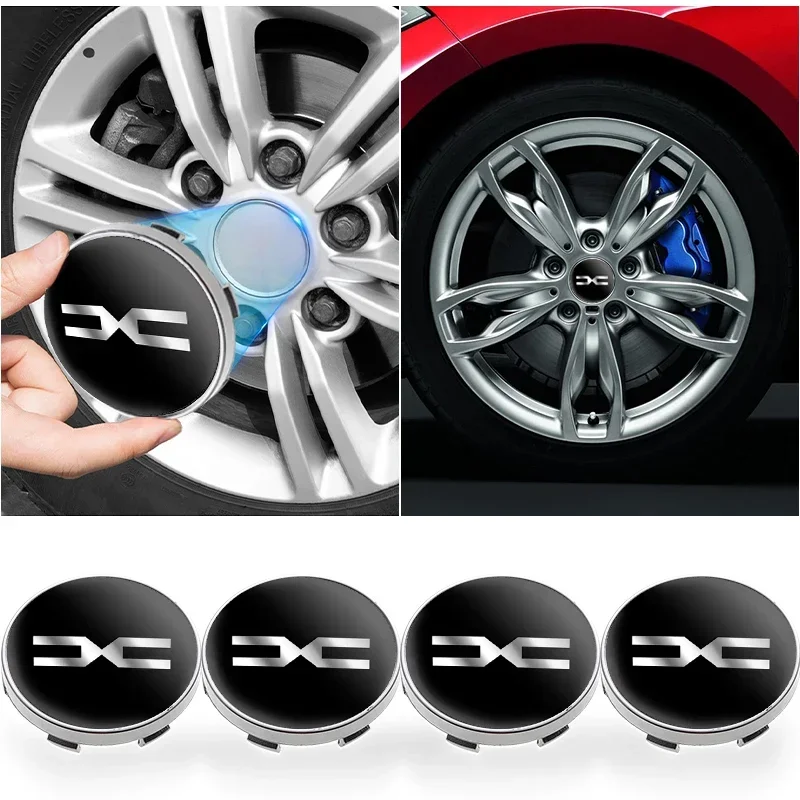 

4pcs 3D 60mm Car Emblem Wheel Center Hub Caps Badge Covers Sticker Decal Styling Auto Accessories for DACIA Spring Duster Lodgy