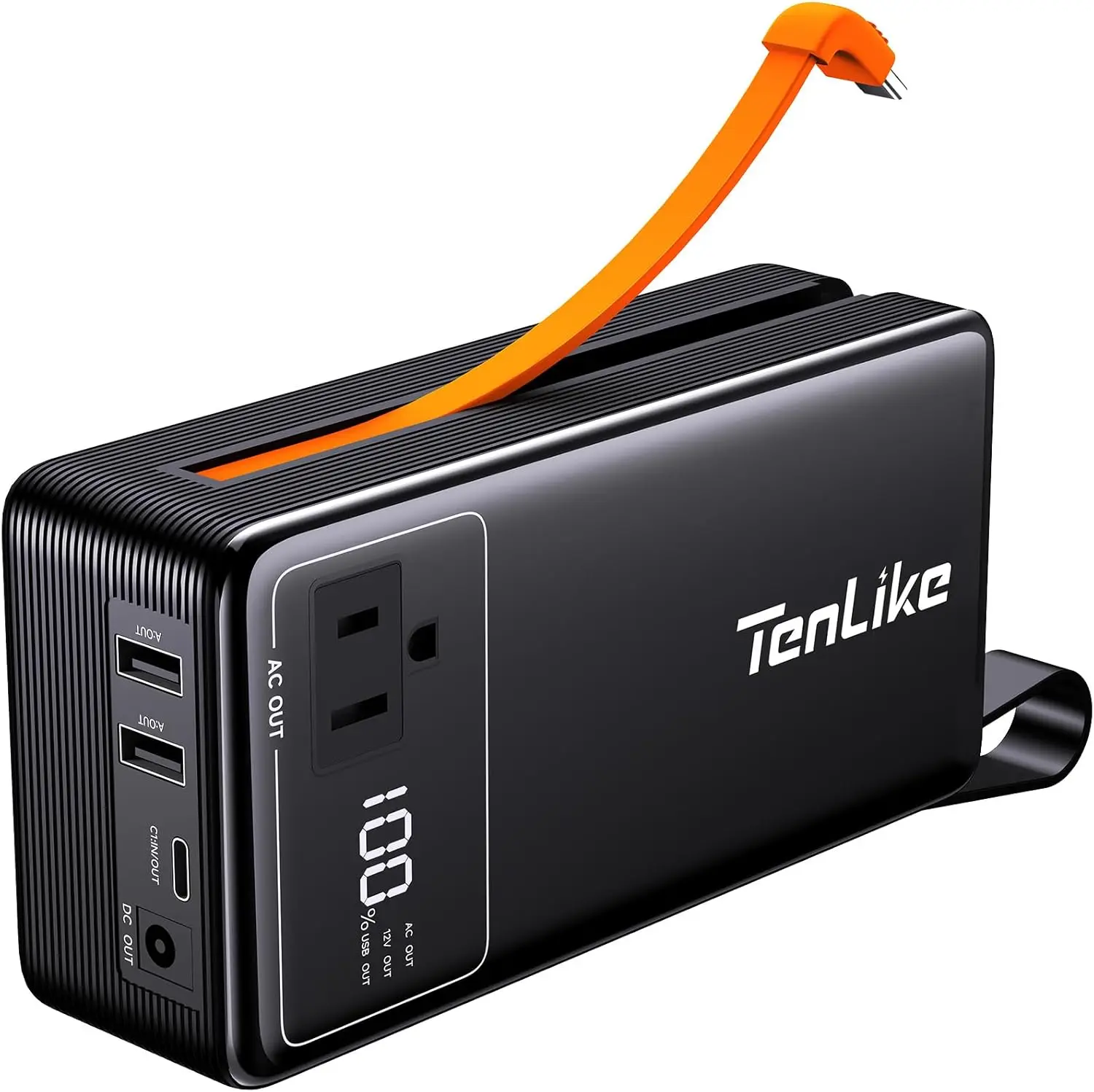 

Mini 120W Portable Power Station with AC Outlet, 60W USB-C, 99.9Wh Li-ion Battery for Camping & Home Backup