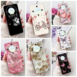 For Honor X9a 5G Case RMO-NX1 Beautiful Butterfly Soft Silicone Phone Cases For Honor X 9a X9a 2022 Back Cover Bumper 6.67