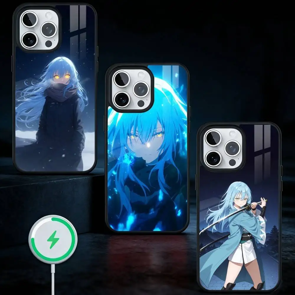 

R-Rimuru T-Tempest Tensei Phone Case For iPhone17,16,15,14,13 Plus,Pro Max Magnetic For Magsafe Wireless Charging