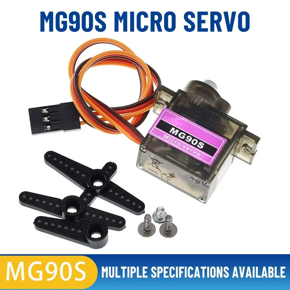 Servo para helicóptero teledirigido MG90S, engranaje de Metal 9G, versión mejorada, avión, barco, coche, MG90 9G Trex 450