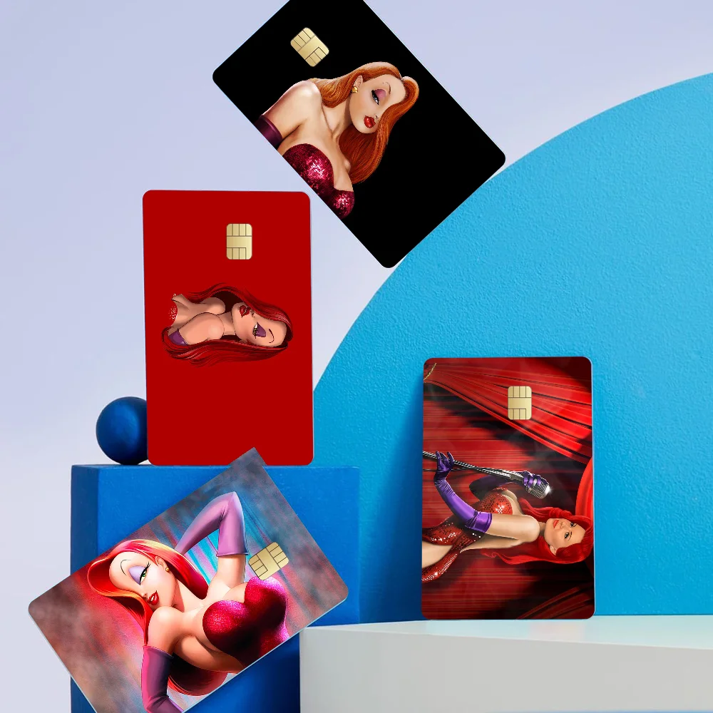Jessica Rabbit SexyDiy Kredit-Debit-Karten-Aufkleber, Party-Aufkleber, Dekoration, wasserfest, kleiner Chip-Karten-Haut-Aufkleber