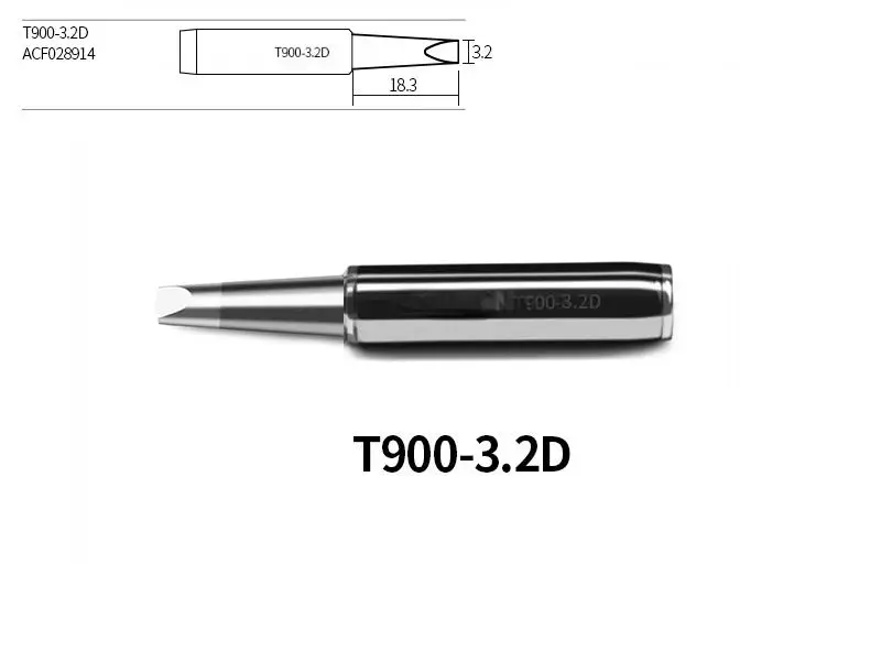 

1PCS ATTEN High Quality Original 900M-T Series Soldering Tips For 936 Soldering Iron Replacement T900-0.8D/1.2D/1.6D/2.4D/3.2DH