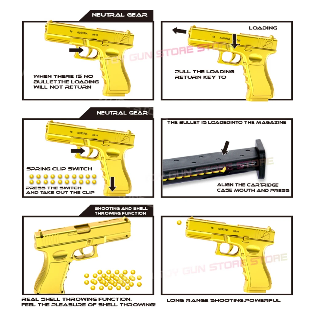 2025です。大人のための茶色のおもちゃの銃,手動フォームソフト銃,屋外射撃ゲーム,空気銃,g18
