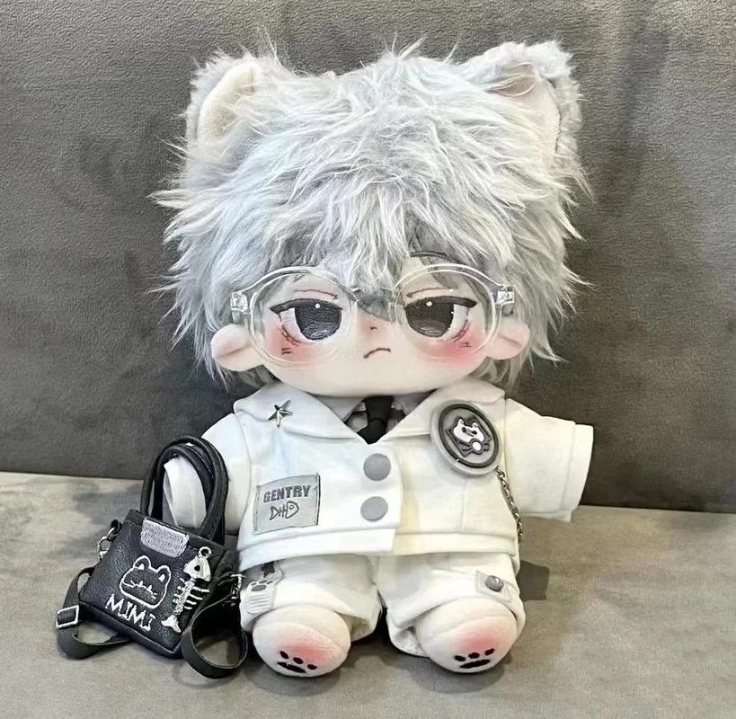 Vêtements uniquement en coton de 20cm, vêtements de bricolage, uniforme d'oreille de chat, veste Cool à capuche, accessoires de poupées sans attribut, Souvenir tendance