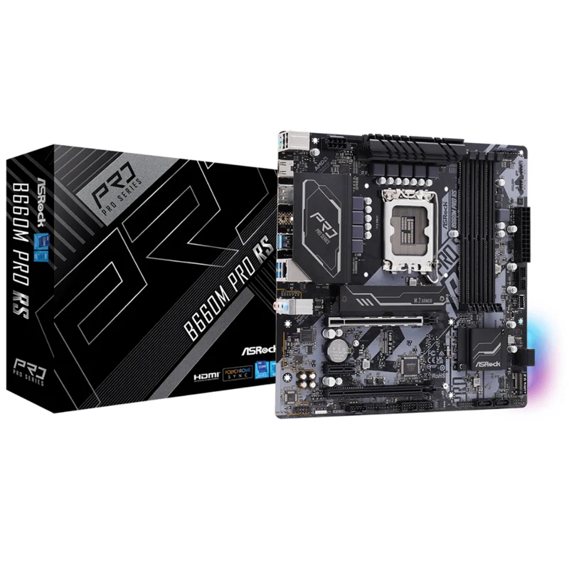 Asrock B660M PRO RS Intel Core i3 12100F B660 Motherdoard LGA 1700  Nvme CPU Kit Mainboard Combo Micro ATX DDR4 4800 128GB New