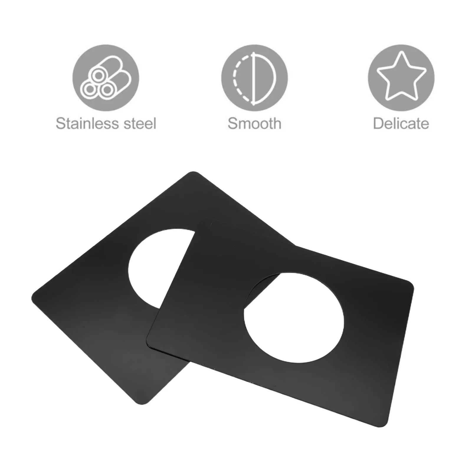 Piastra di rinforzo per porta, piastra di bloccaggio in acciaio inossidabile da 2 pezzi, installazione facile e veloce, design con angoli arrotondati lisci